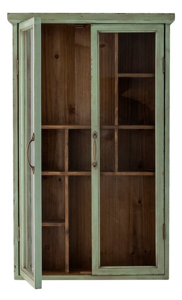 Zelena vitrina od masivne jele 13,5x80 cm Hazem – Bloomingville