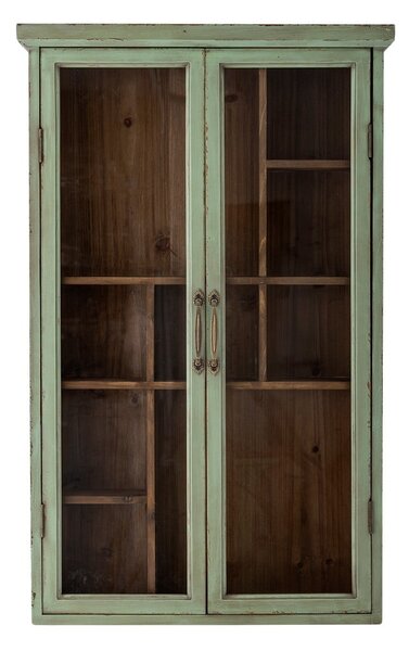 Zelena vitrina od masivne jele 13,5x80 cm Hazem – Bloomingville