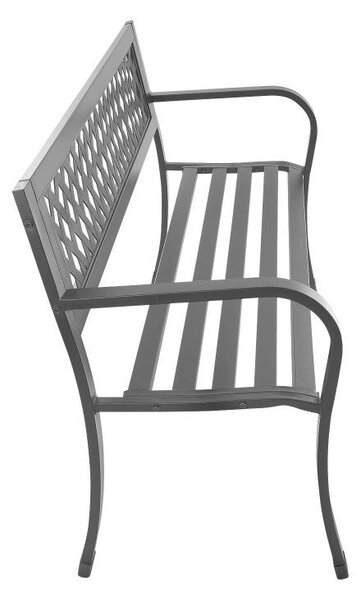 Aluminijska vrtna klupa 125 x 53 x 77 cm