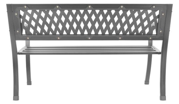 Aluminijska vrtna klupa 125 x 53 x 77 cm