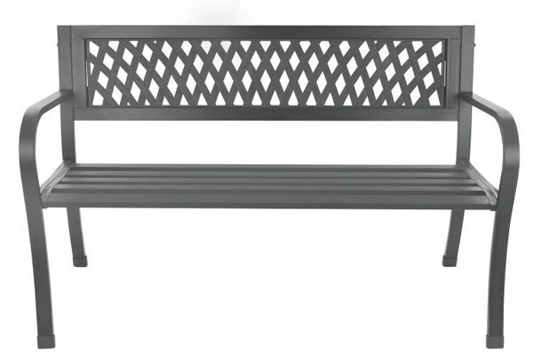 Aluminijska vrtna klupa 125 x 53 x 77 cm