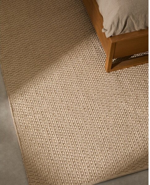 Krem ručno rađen tepih od mješavine pamuka 160x230 cm Mascarell – Kave Home