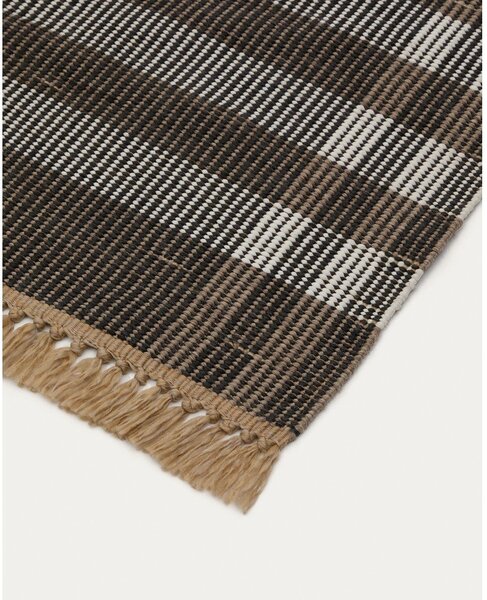 Crni obostrani/ručno rađen tepih 60x90 cm Barani – Kave Home