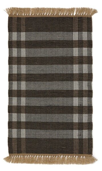 Crni obostrani/ručno rađen tepih 60x90 cm Barani – Kave Home