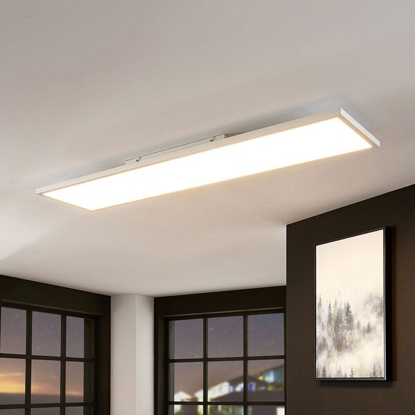 Arcchio LED panel Brenda, 120 x 30 cm, CCT, daljinski upravljač, prigušiva, Bijela, Dnevni boravak/blagovaonica, Plastika