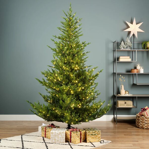 Umjetno božićno drvce Norway 210cm LED - zeleno - Sa lampicama - 131 do 160cm - visina 210 cm