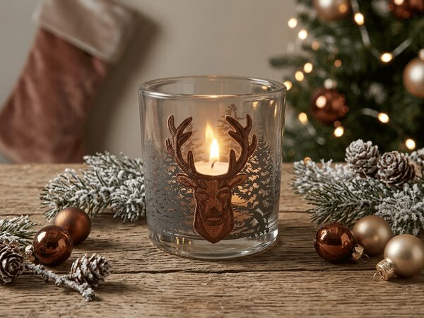 Svečnjak za čajne svijeće FOREST DEER 8 cm
