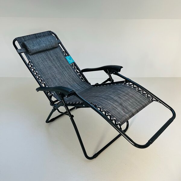 Sklopiva stolica za kampiranje (tamno siva boja) - Amalfi Relax