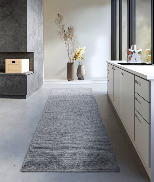 Siva ručno rađena vunenia staza 80x200 cm Francois – Villeroy&Boch