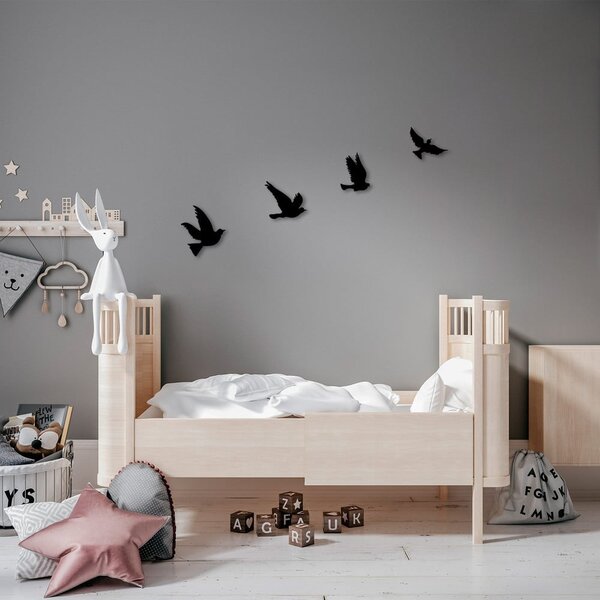 Metalni zidni ukrasi u setu 4 kom 18x20 cm Birds – Wallity