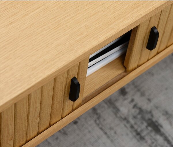 Stolić u dekoru hrasta u prirodnoj boji 60x120 cm Nola - Unique Furniture