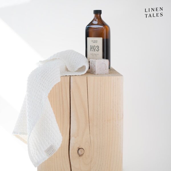 Bijeli ručnici i ručnici za kupanje u setu od 3 kom Honeycomb - Linen Tales