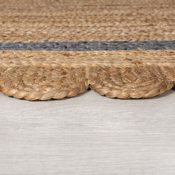 Siva/u prirodnoj boji ručno rađena jutena staza 80x230 cm Grace Grey – Flair Rugs