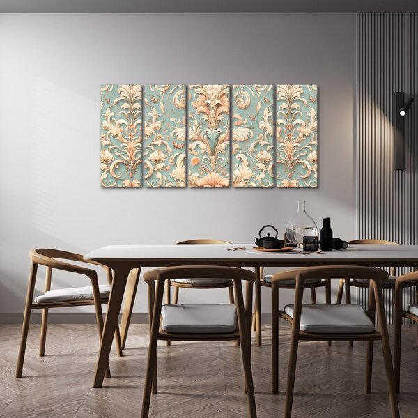 5-dijelna slika vintage ornamenti