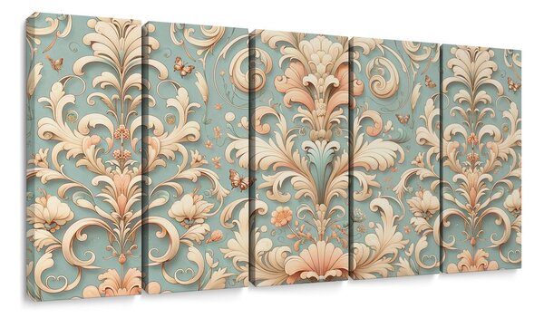5-dijelna slika vintage ornamenti