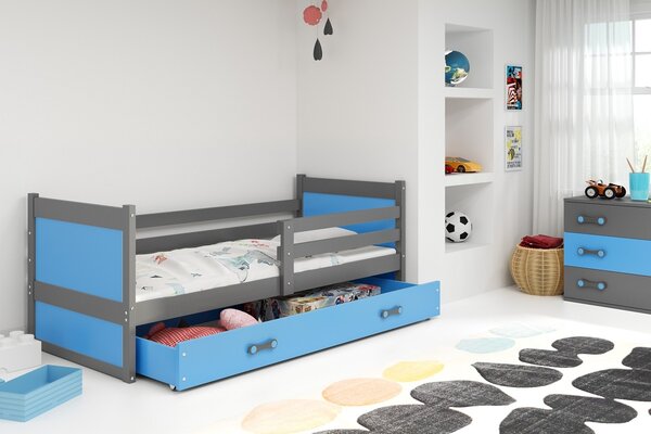 Krevet RICO 90x200 s ladicom + GRATIS ležište -GRAFIT (VIŠE BOJA)