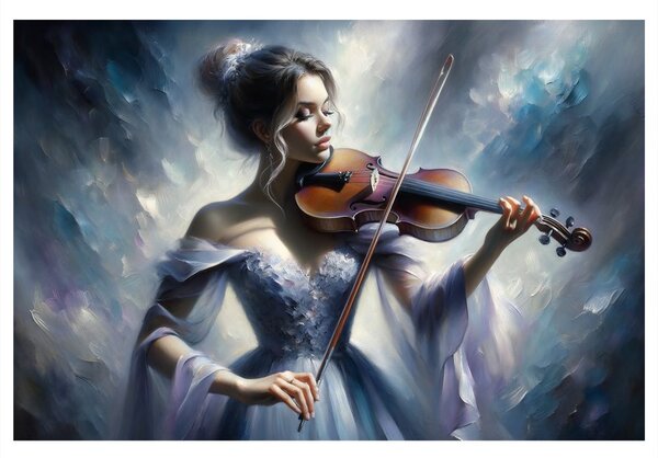 Slika romantična violinistica
