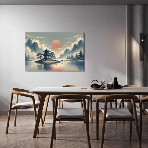 Slika japanski hram i jezero