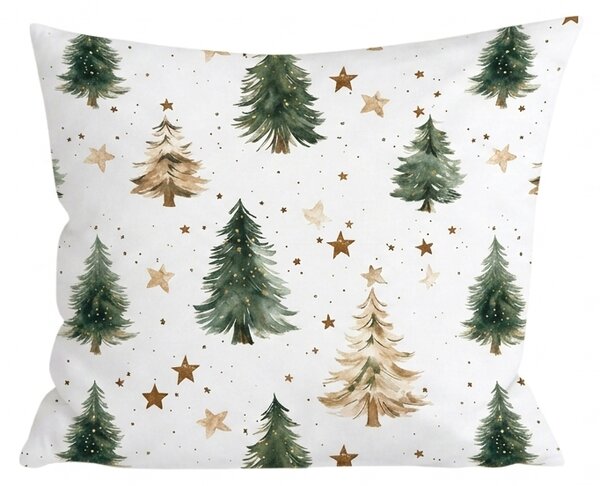 Pamukna jastučnica CHRISTMAS FOREST 45x45 cm, šarena