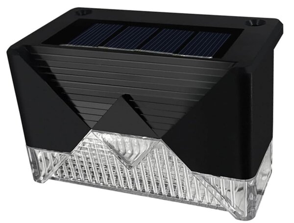 Postavite 4 LED svjetiljke solarne ograde hladno bijeli IP65