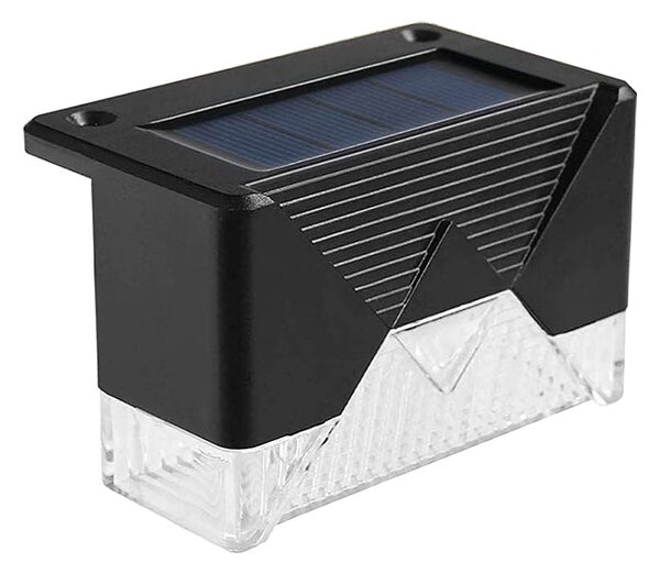 Postavite 4 LED svjetiljke solarne ograde hladno bijeli IP65