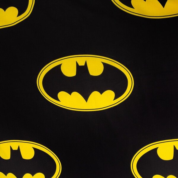 Pamučna dječja posteljina za krevet za jednu osobu 140x200 cm Batman "The Emblem" – Jerry Fabrics