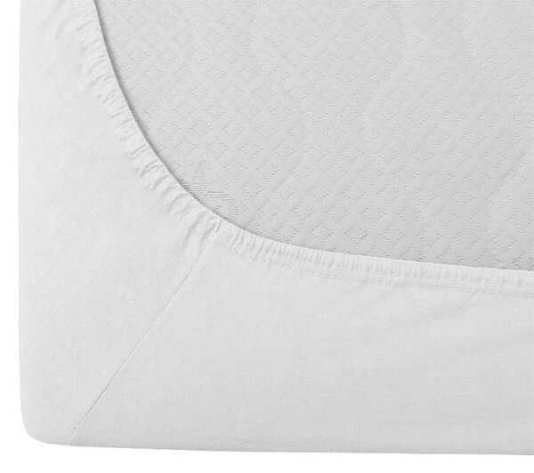 Sada krep posteljine GABRIELA plava + plahta Jersey 90 x 200 cm bijela, za jedan krevet