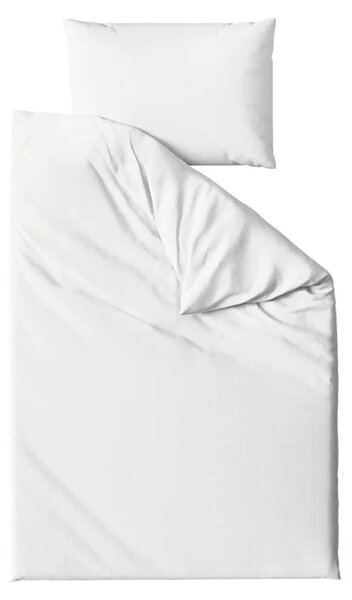 Set krep posteljine DENYX BLEND svijetlo krem, hotelski džep + Jersey plahta 90 x 200 cm sivo-bež, jednokrevetno