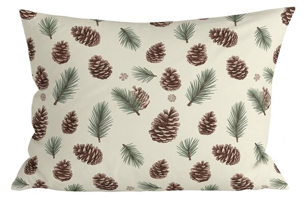 Pamučna jastučnica PINE CONES 50x70 cm, šarena