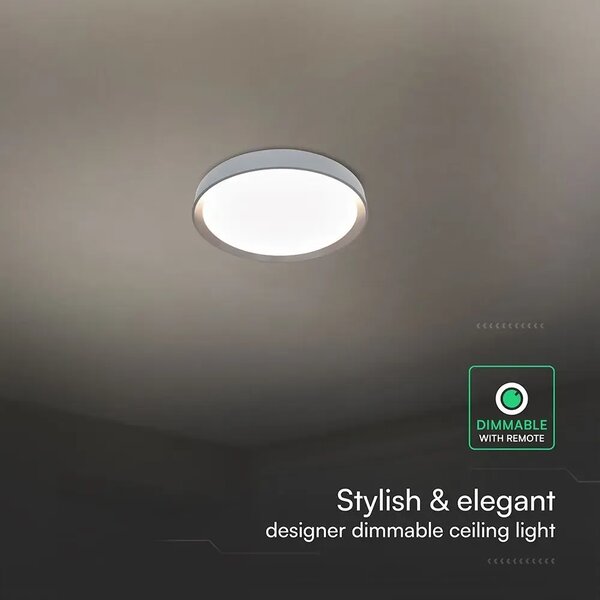 LED dizajnerska stropna svjetiljka 30W/60W/30W s daljinskim upravljačem, 3 u 1, dimabilna