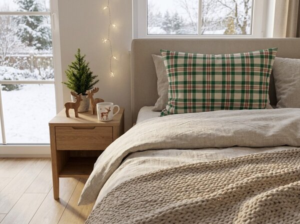 Pamučna jastučnica WINTER PLAID 50x70 cm, šarena