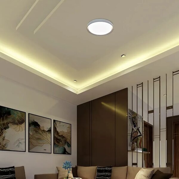 LED dizajnerska stropna svjetiljka 30W/60W/30W s daljinskim upravljačem, 3 u 1, dimabilna