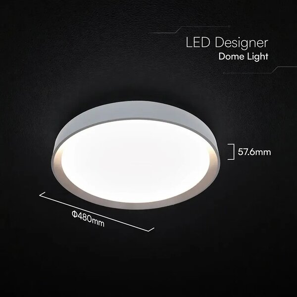 LED dizajnerska stropna svjetiljka 30W/60W/30W s daljinskim upravljačem, 3 u 1, dimabilna