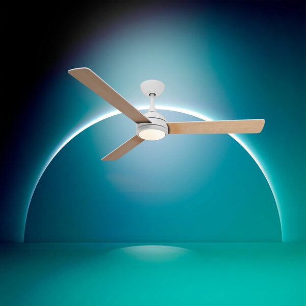 Philips Civx LED stropni ventilator, bijela/smeđa, DC, tih, prigušiva, Smeđa / hrđa, Dnevni boravak/blagovaonica, Metal