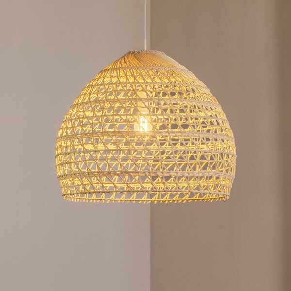 Nowodvorski Lighting BOHO viseća svjetiljka, Ø 60 cm, prirodno smeđa, ratan, E27, prigušiva, Drvo, Dnevni boravak/blagovaonica, Drvo