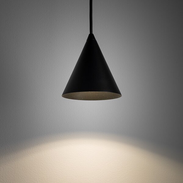 Nowodvorski Lighting ZENITH viseća svjetiljka, crna, Ø 11 cm, metal, GU10, prigušiva, Crno, Dnevni boravak/blagovaonica, Metal