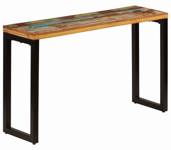 VidaXL Konzolni stol 120 x 35 x 76 cm masivno obnovljeno drvo i čelik