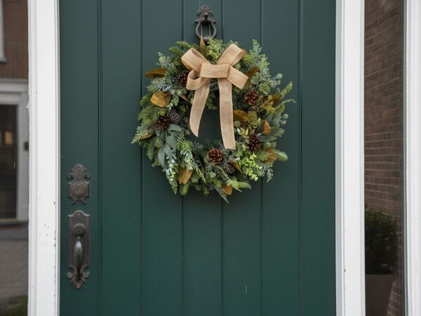 Božićni vijenac za vrata WINTER GREEN Ø 45 cm