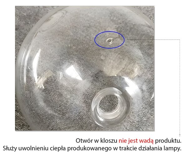 Stropna viseća svjetiljka staklena kugla 15cm APP1680-1CP