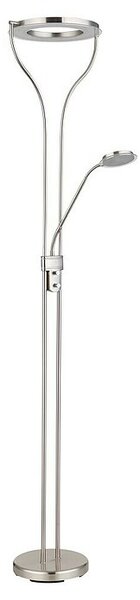 Globo Podna LED svjetiljka Ebro (20 W, Srebrna, Topla bijela, D x Š x V: 35 x 30 x 194 cm)