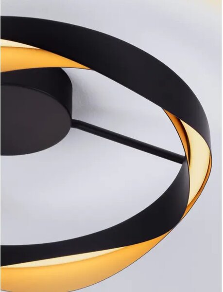 RADON PLAFONJERA LED/3000K/40W/1244Lm/CRNA & GOLD NL9186950
