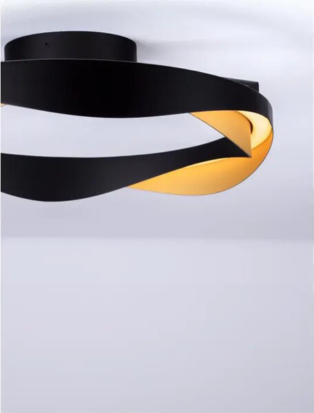 RADON PLAFONJERA LED/3000K/40W/1244Lm/CRNA & GOLD NL9186950