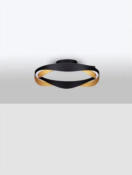 RADON PLAFONJERA LED/3000K/40W/1244Lm/CRNA & GOLD NL9186950