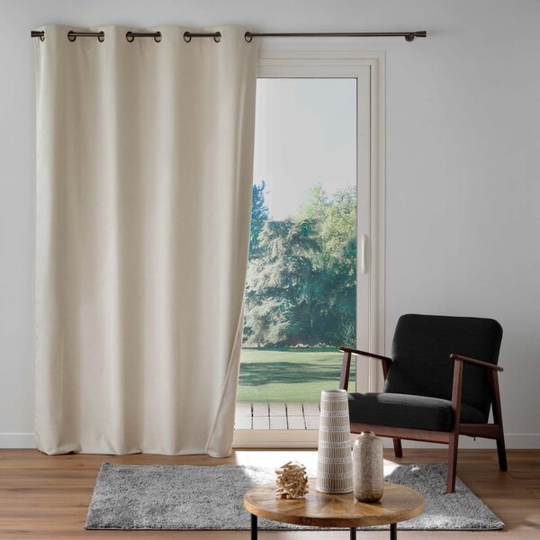 Bež zavjesa od samta 140x260 cm Olympe – douceur d'intérieur