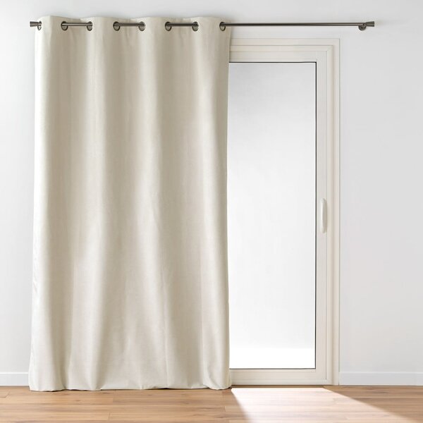 Bež zavjesa od samta 140x260 cm Olympe – douceur d'intérieur