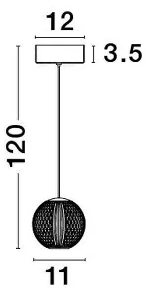 BRILLANTE VISILICA LED 6W/3200K/247lm/IP20/KROM NL9186908