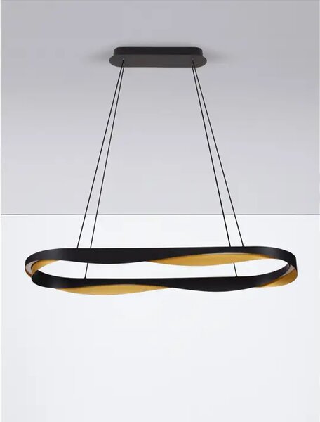 RADON VISILICA LED/3000K/62W/3093Lm/CRNA & GOLD NL9186949
