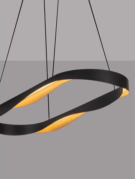 RADON VISILICA LED/3000K/62W/3093Lm/CRNA & GOLD NL9186949