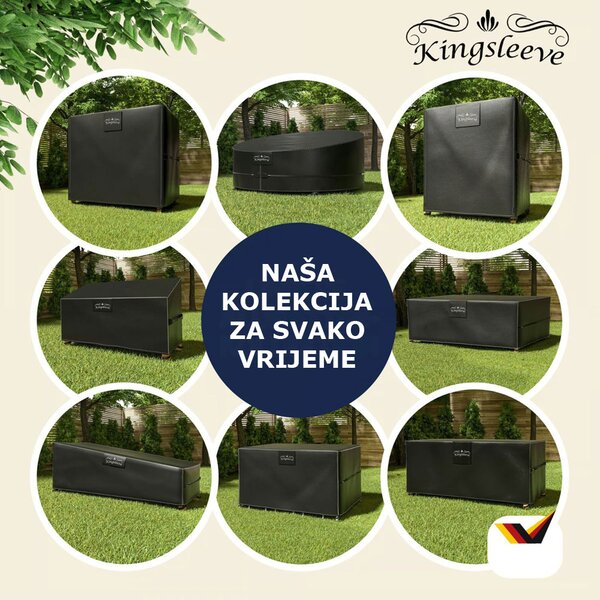 Zaštitna cerada za pivski set BEER COVER, 180x90x74cm, antracit Kingsleeve