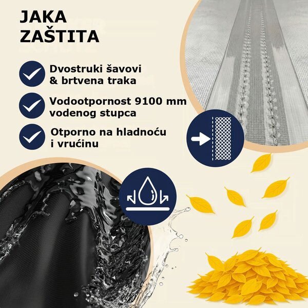 Zaštitna cerada za pivski set BEER COVER, 180x90x74cm, antracit Kingsleeve